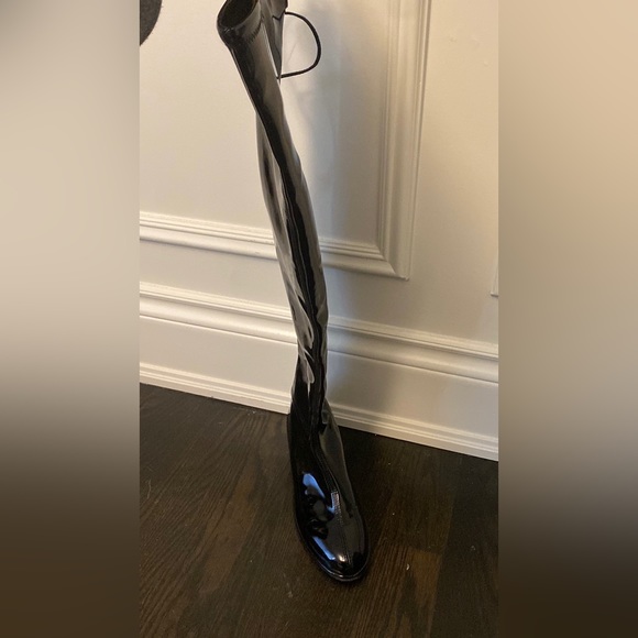 Stuart weitzman size 7 (runs big) vinyl boots. - Picture 5 of 7